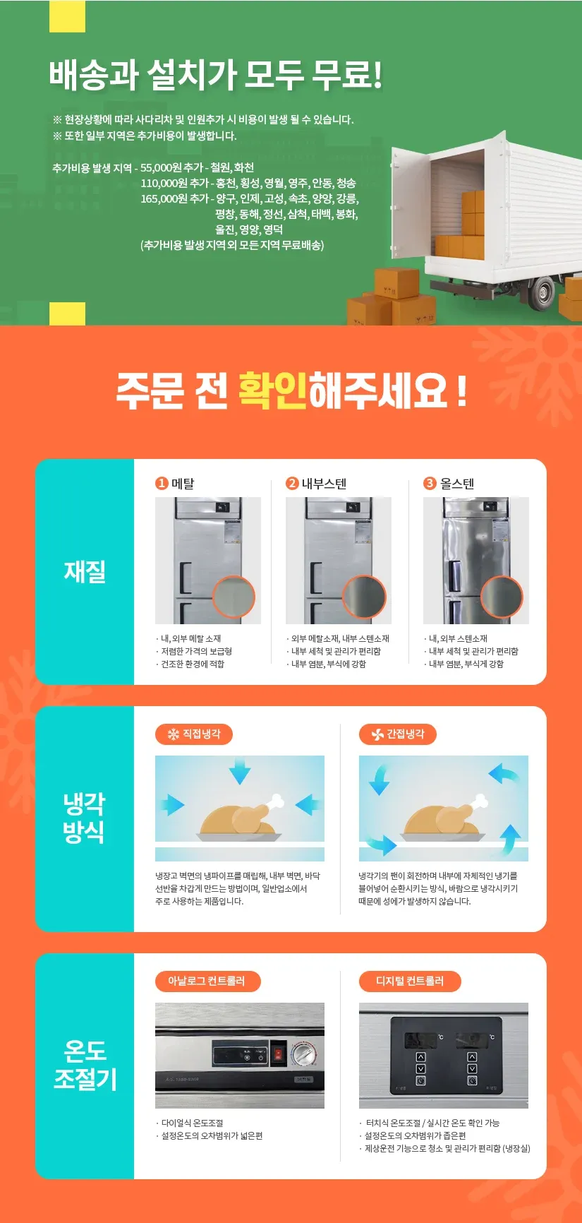 CI_[그랜드우성] 냉동 쇼케이스 160L (CWSM-160FAD) 상세 이미지 1