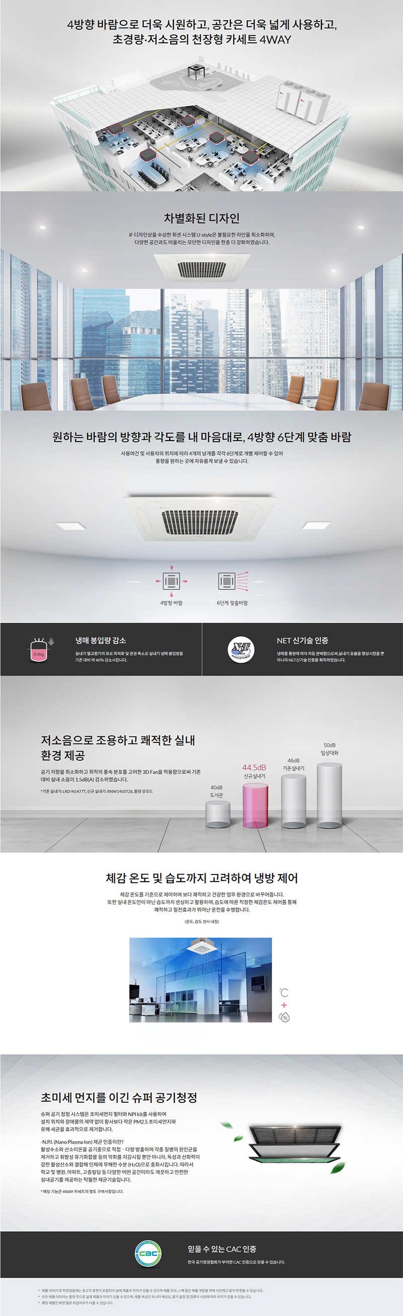 LG_상업용 에어컨_18평형천정형_4WAY_TQ0720B2SD 상세 이미지 1